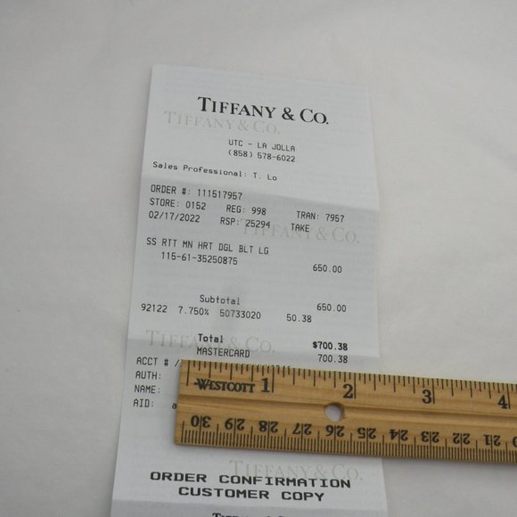 NEW Mini Heart Teardrop Stud Earrings Return to Tiffany & Co Solid 925 Silver - Picture 14 of 15